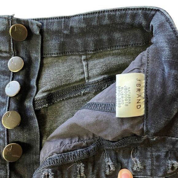 J BRAND NATASHA HIGH-RISE SKINNY, BLUEBIRD Size 24 - Picture 13 of 16